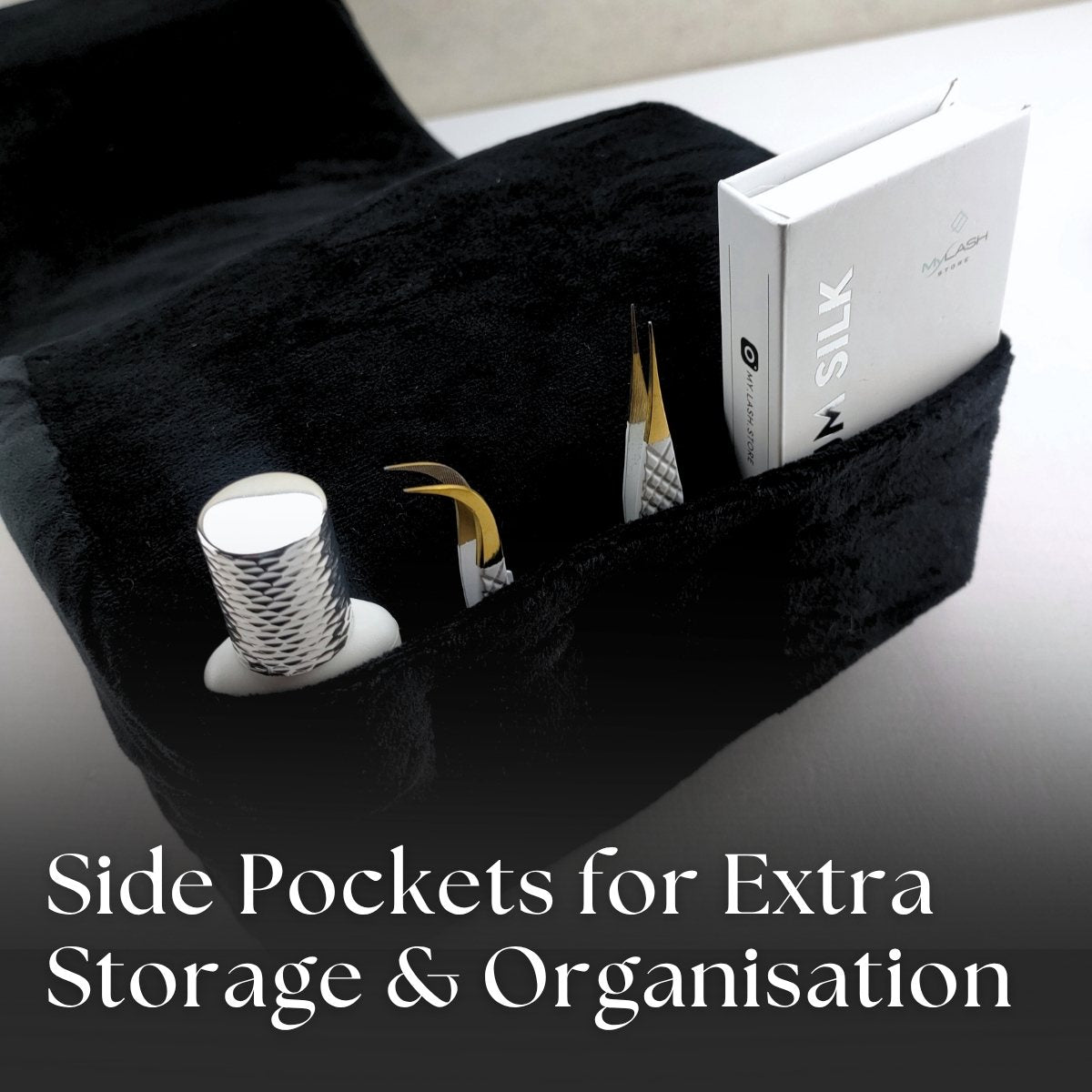 Ergonomic Lash Pillow in 3 Colours -Side Pockets