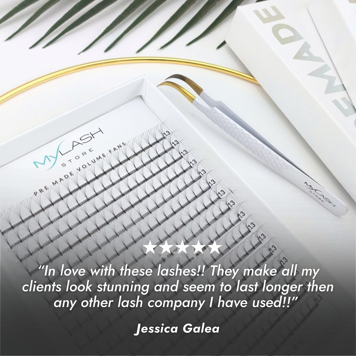 Long Stem Premade Fan Customer Review