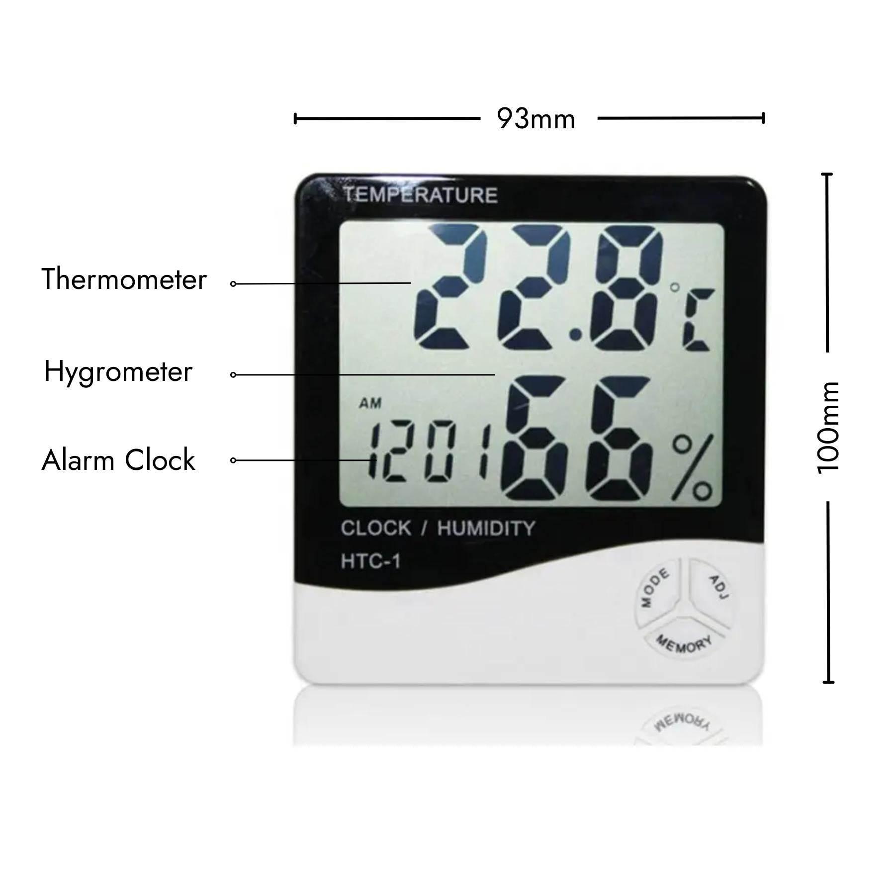 Digital Hygrometer & Thermometer For Eyelash Extensions - Features