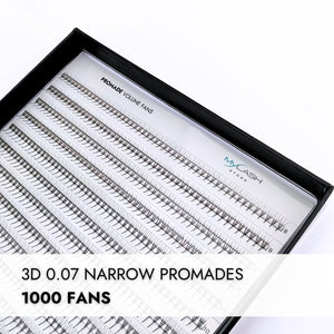 3d Narrow Promade Fans - 1000 Fans