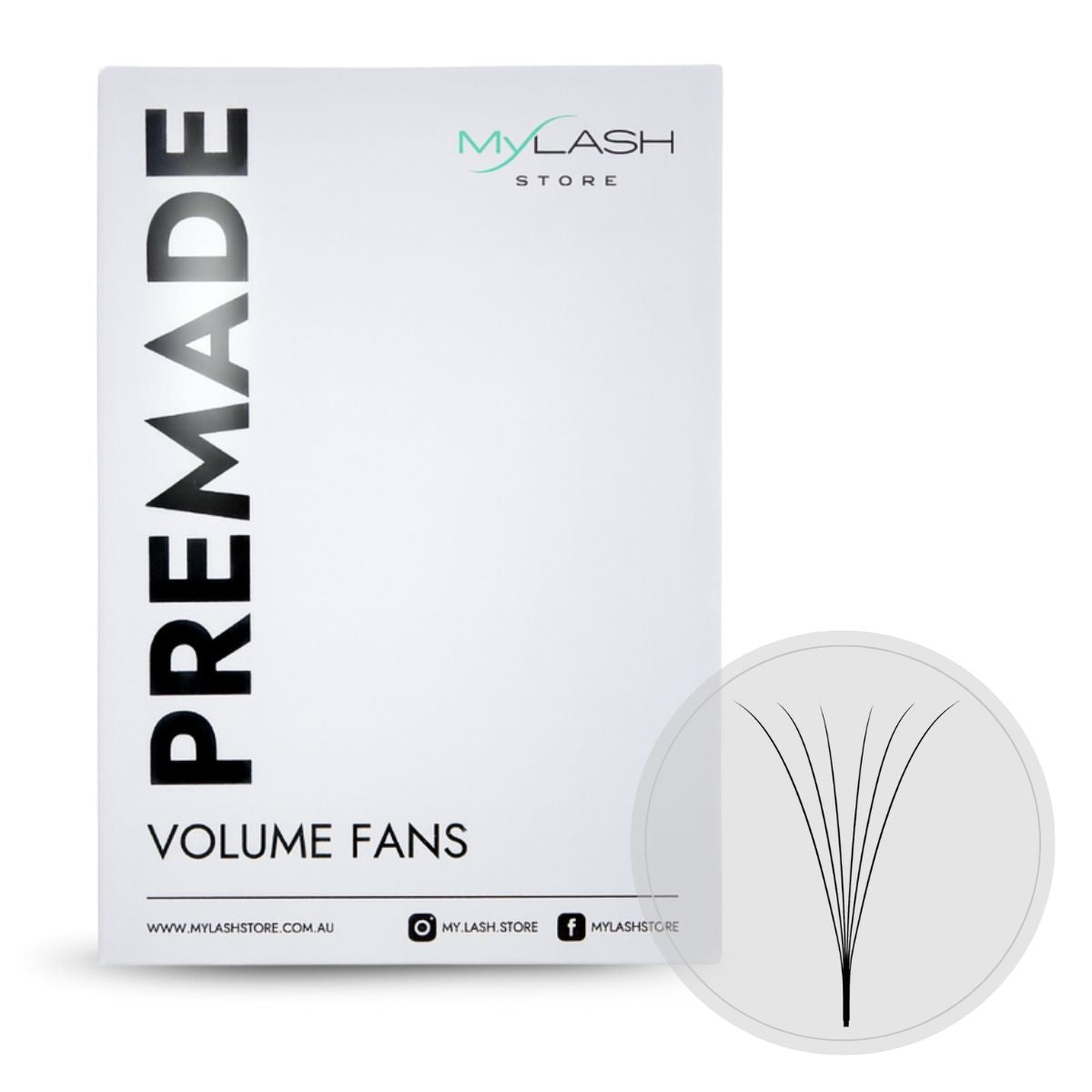 6D Long Stem Premade Fans