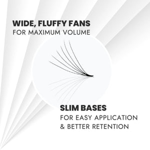 6D Promade Volume Fans - Slim Bases