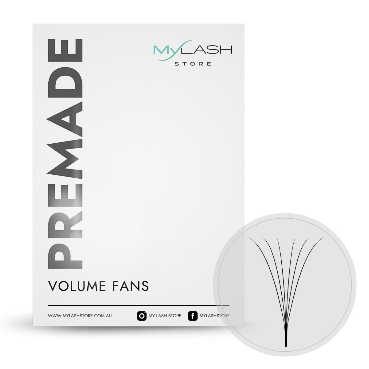 6D Long Stem Premade Fans