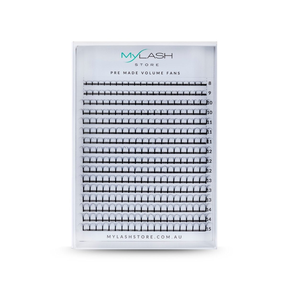 7D Long Stem Premade Fan Tray Open