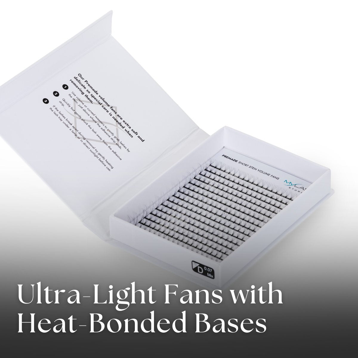 7D Short Stem Premade Volume Fans - XL (320 Fans)