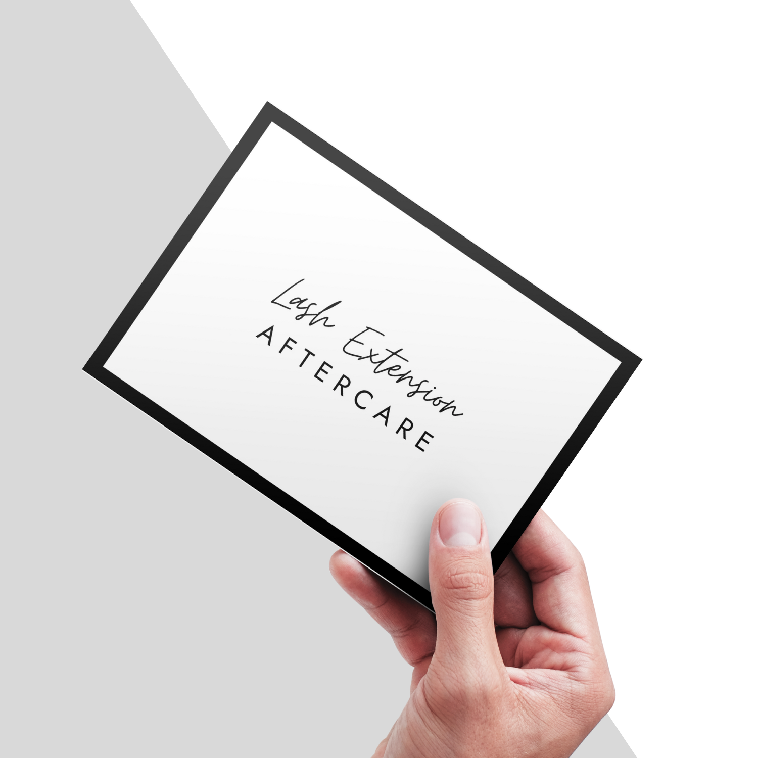 Lash Extension Aftercare Advice Cards