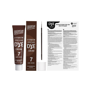 Bronsun Lash & Brow Cream Dye #7 Dark Brown - Contents