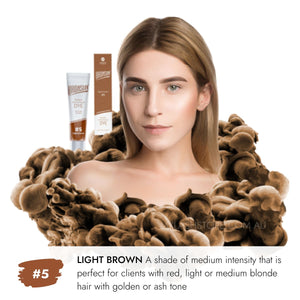 Bronsun Lash & Brow Gel Dye #5 Light Brown - Model