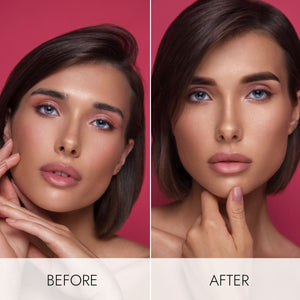 Bronsun Lash & Brow Gel Dye #7 Dark Brown - Before & After