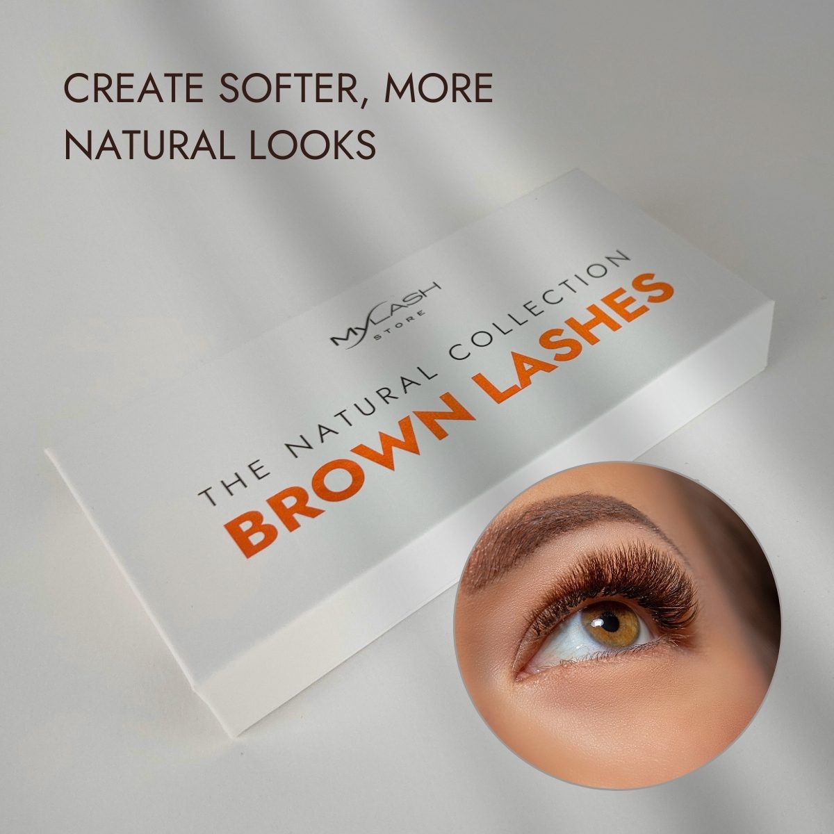 Brown Lash Extensions - Create Softer More Natural Looks