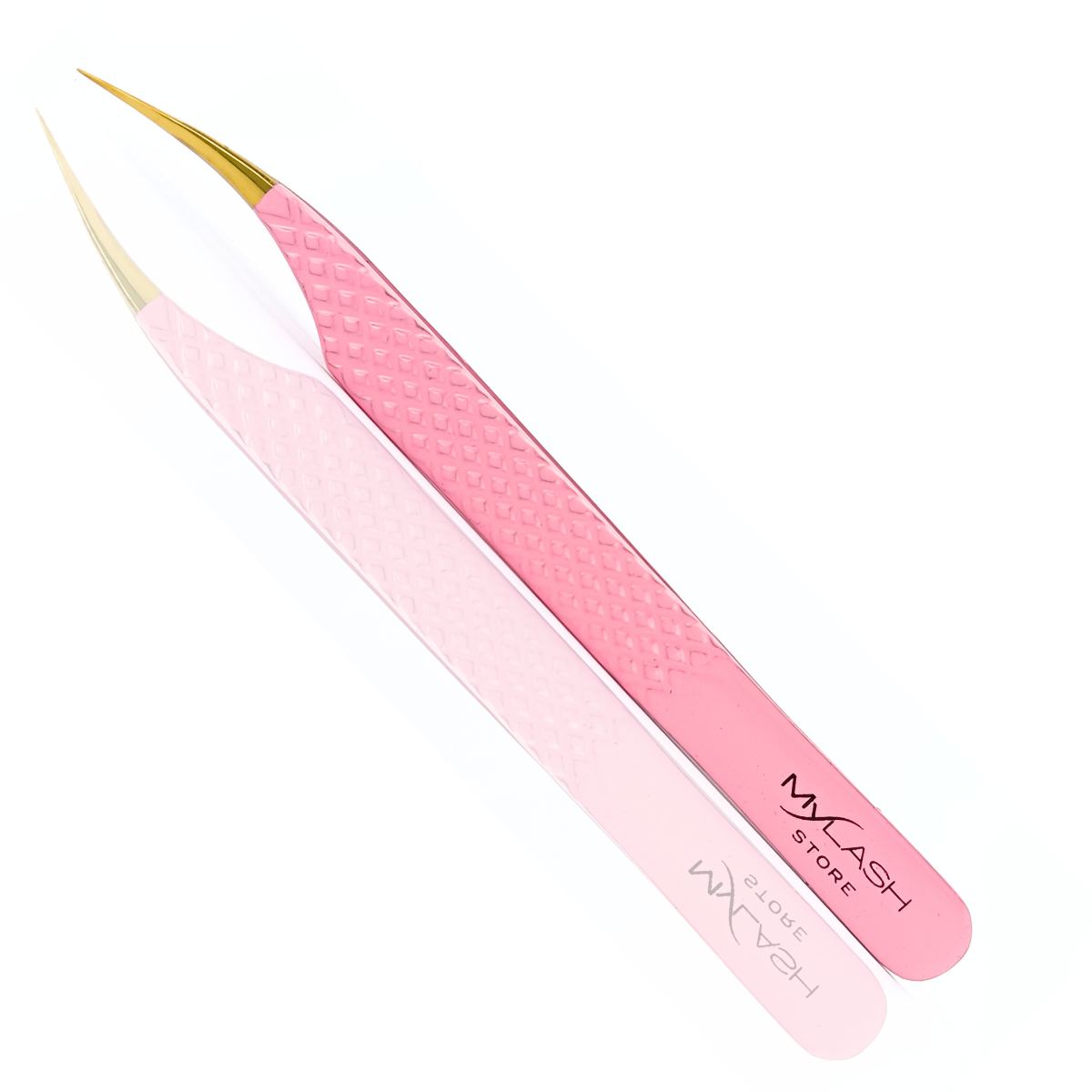 Pink Fibre Tip Lash Tweezer - Isolation
