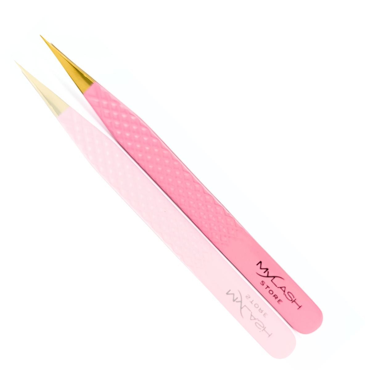 Pink Fibre Tip Lash Tweezers - Straight By My Lash Store