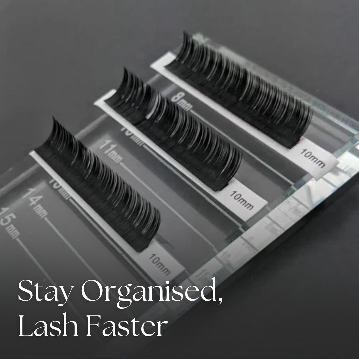 Flat Crystal Lash Pallet with Lash Strips