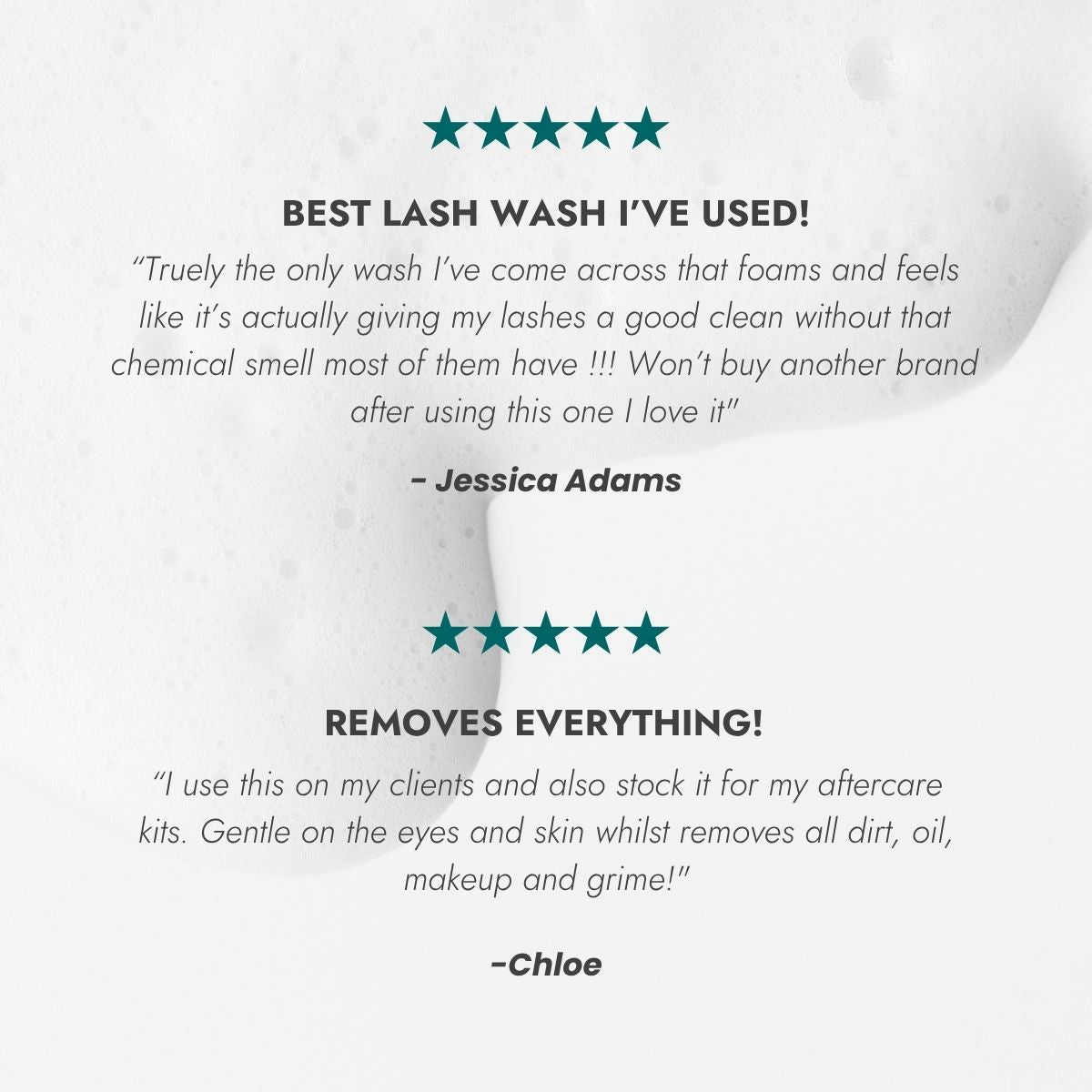 Foaming Lash Cleanser Customer Reviews
