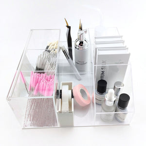 Lash Trolley Organiser - Clear With Products