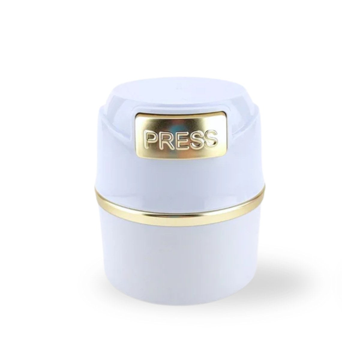 Lash Adhesive Storage Container - White & Gold