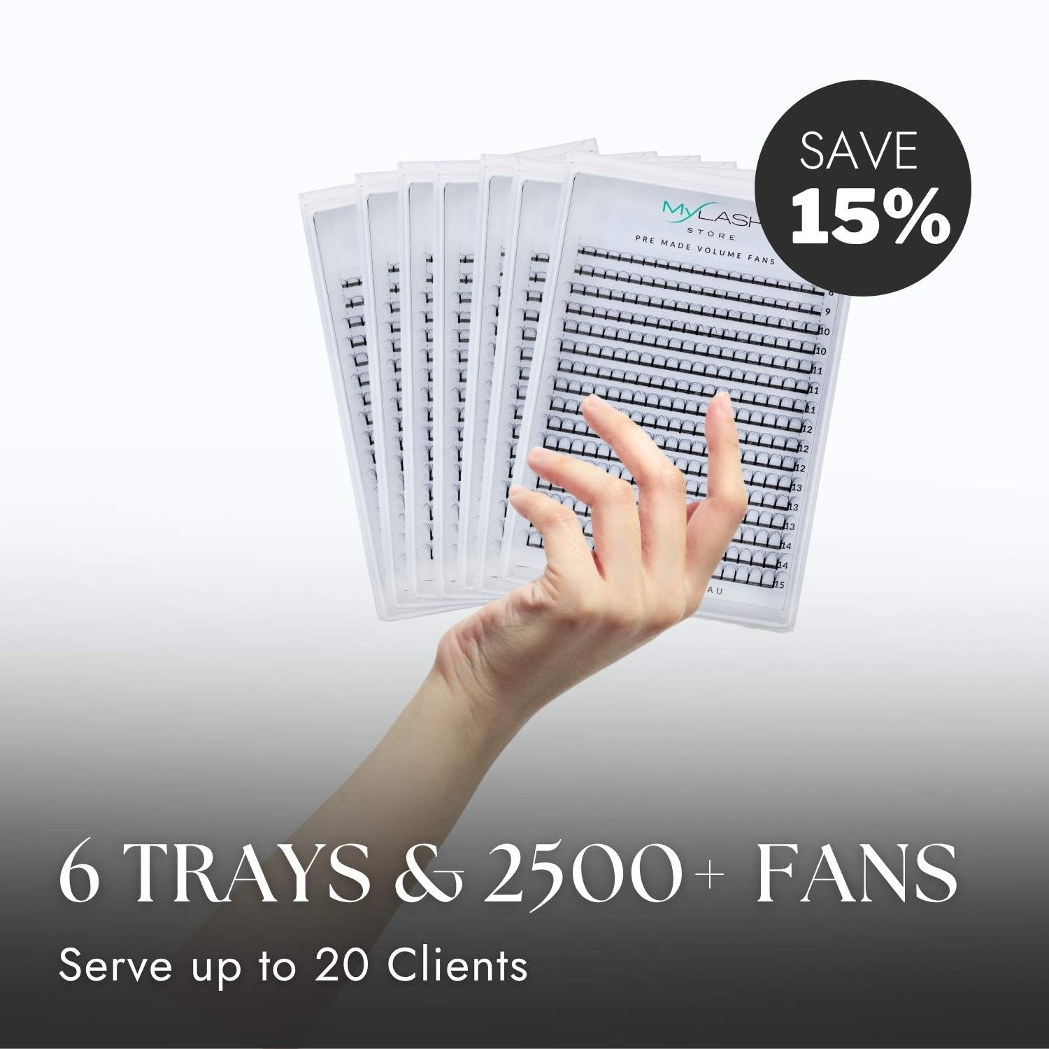 6 x Mixed Length Long Stem Premade Trays