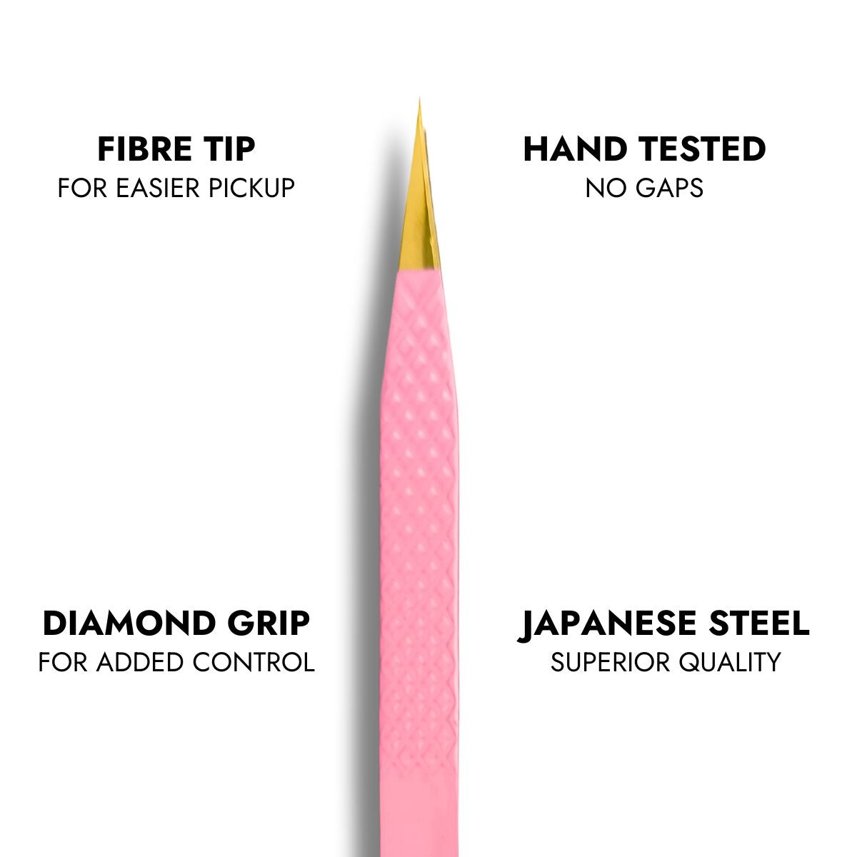 Pink Fibre Tip Lash Tweezer - Straight Tweezer Benefits