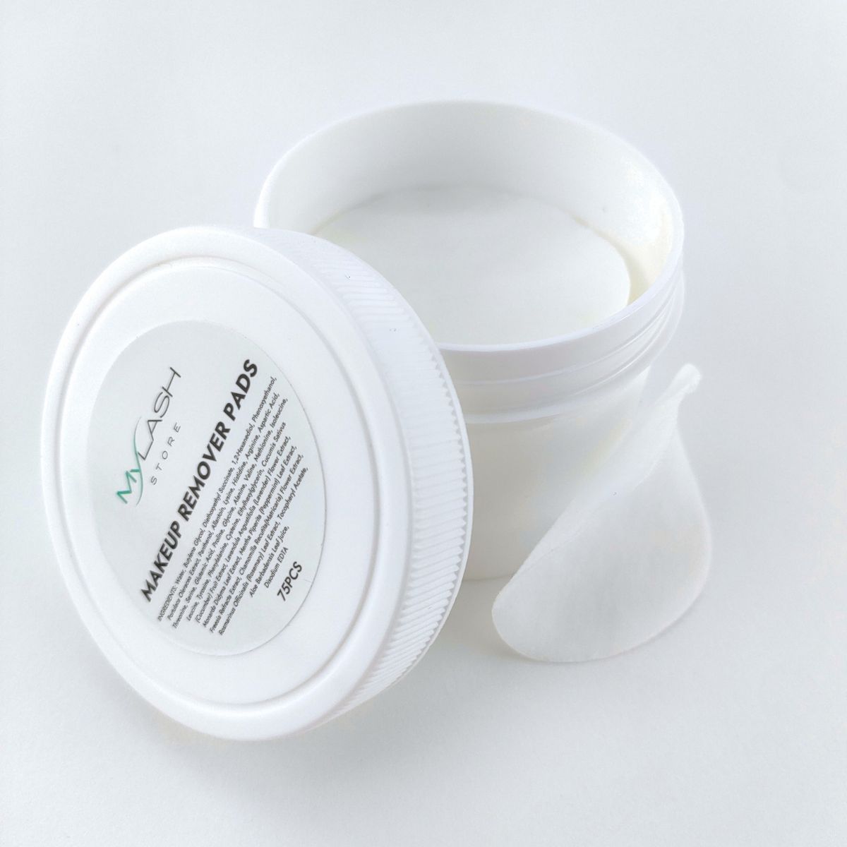 Protein Remover Pads for Eyelash Extensions by My Lash Store - Container Open