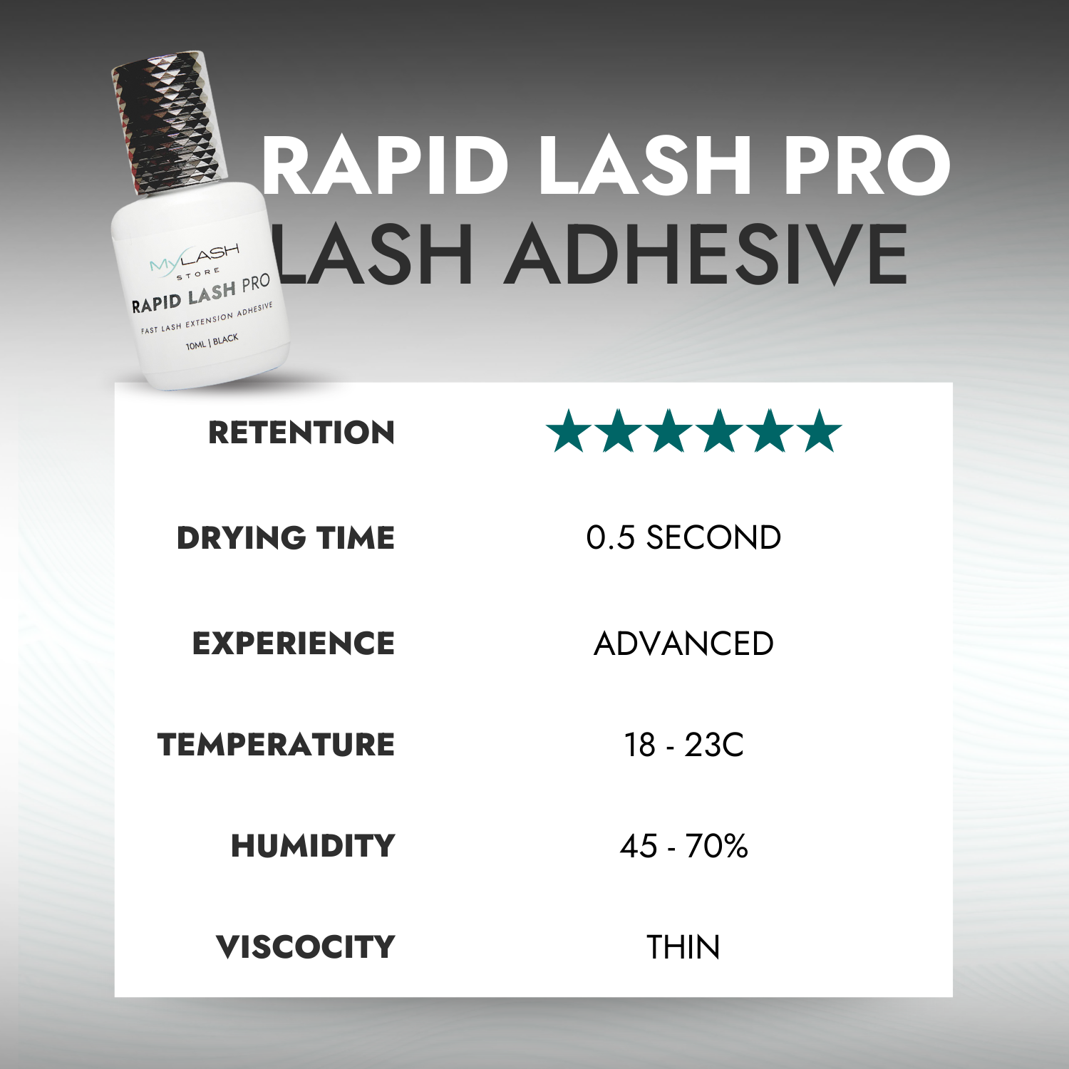 Rapid Lash Pro Specs