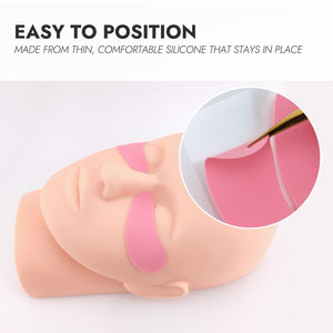 Reusable Silicone Under Eye Pads - Easy to Position
