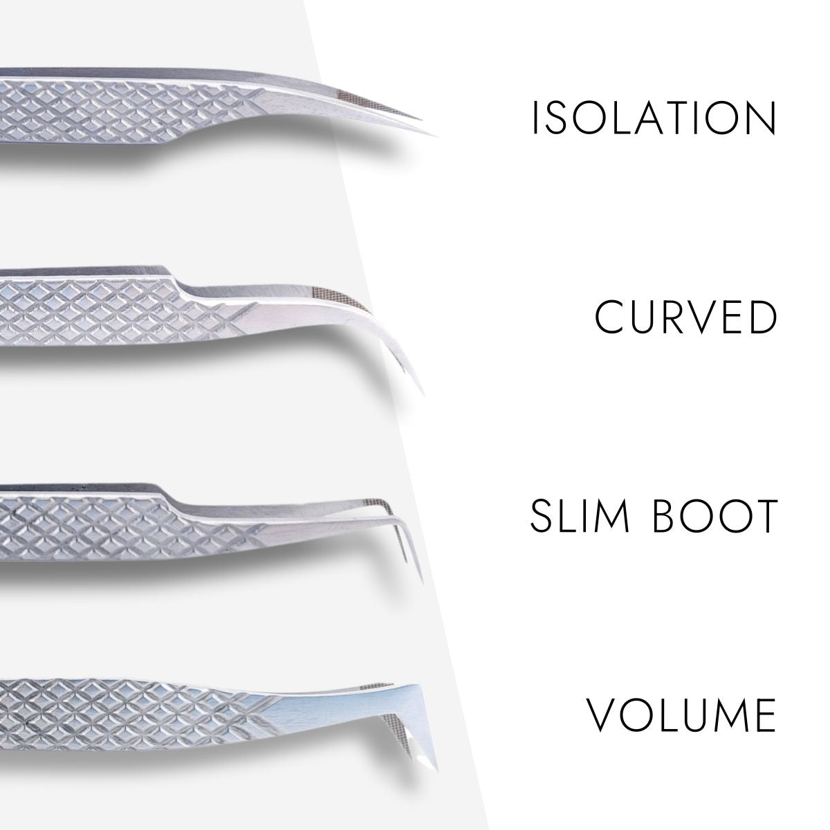 Silver Fibre Tip Lash Tweezer Bundle