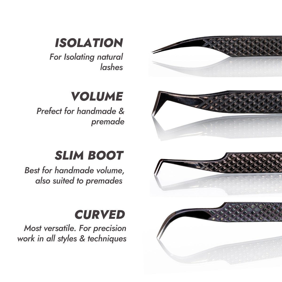 Titanium Lash Tweezer Bundle Contents