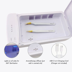 UV-C Steriliser for Eyelash Extension Tools & Tweezers - Benefits