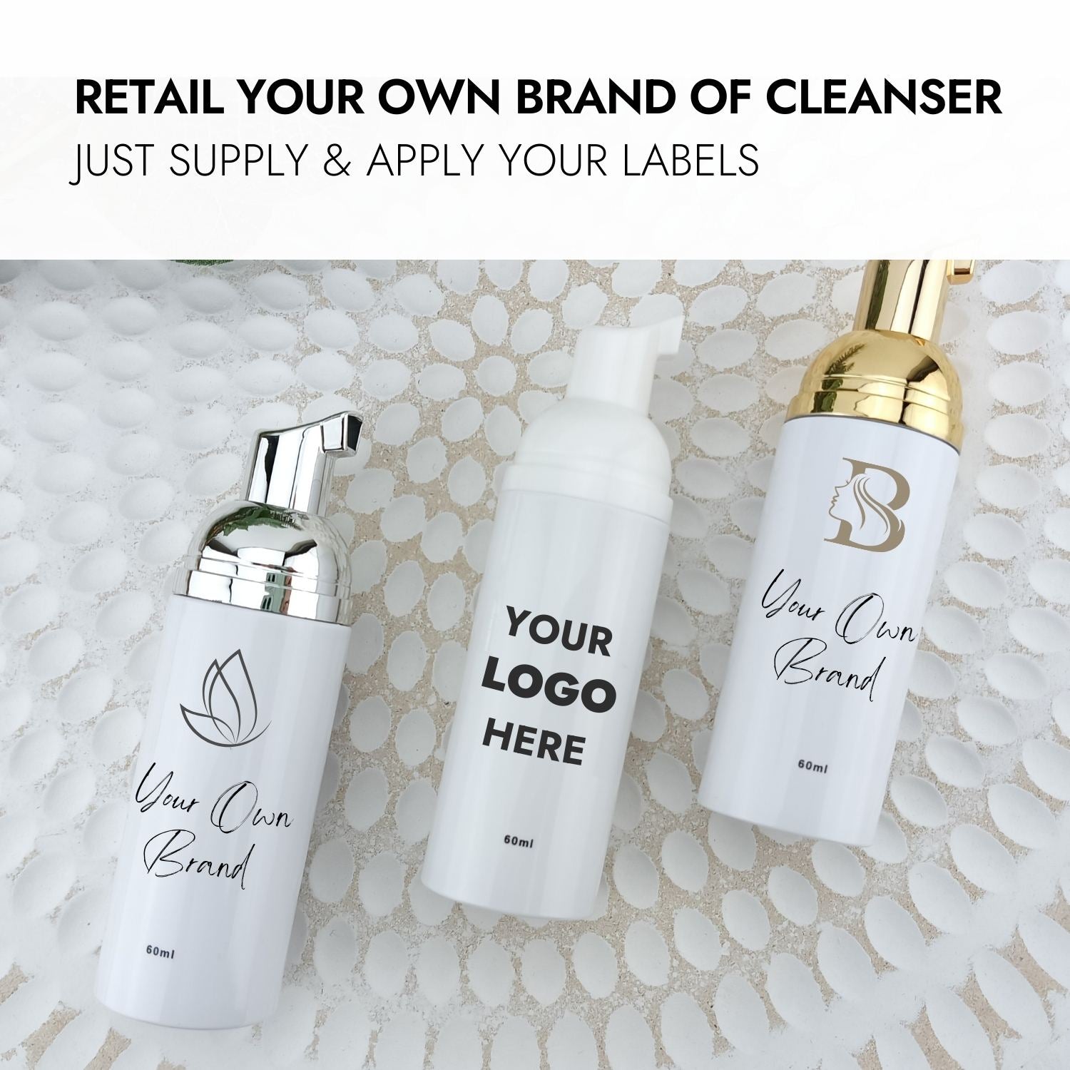 White Label Foaming Lash Cleanser For Eyelash Extensions - Supply Your Own Labels
