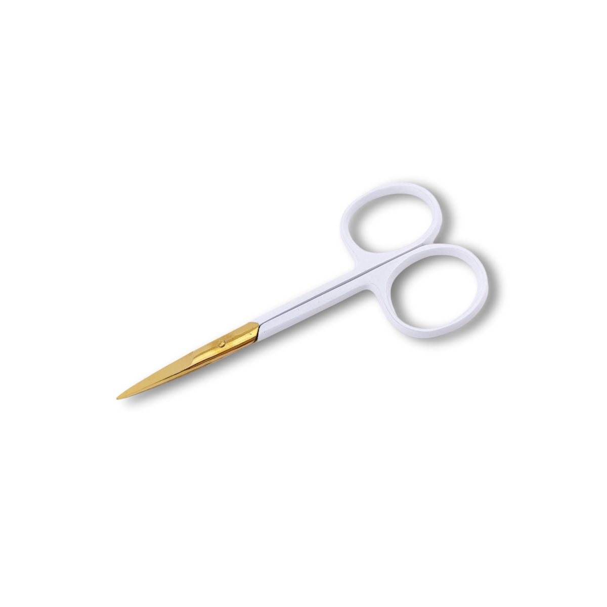 White & Gold Mini Scissors - My Lash Store