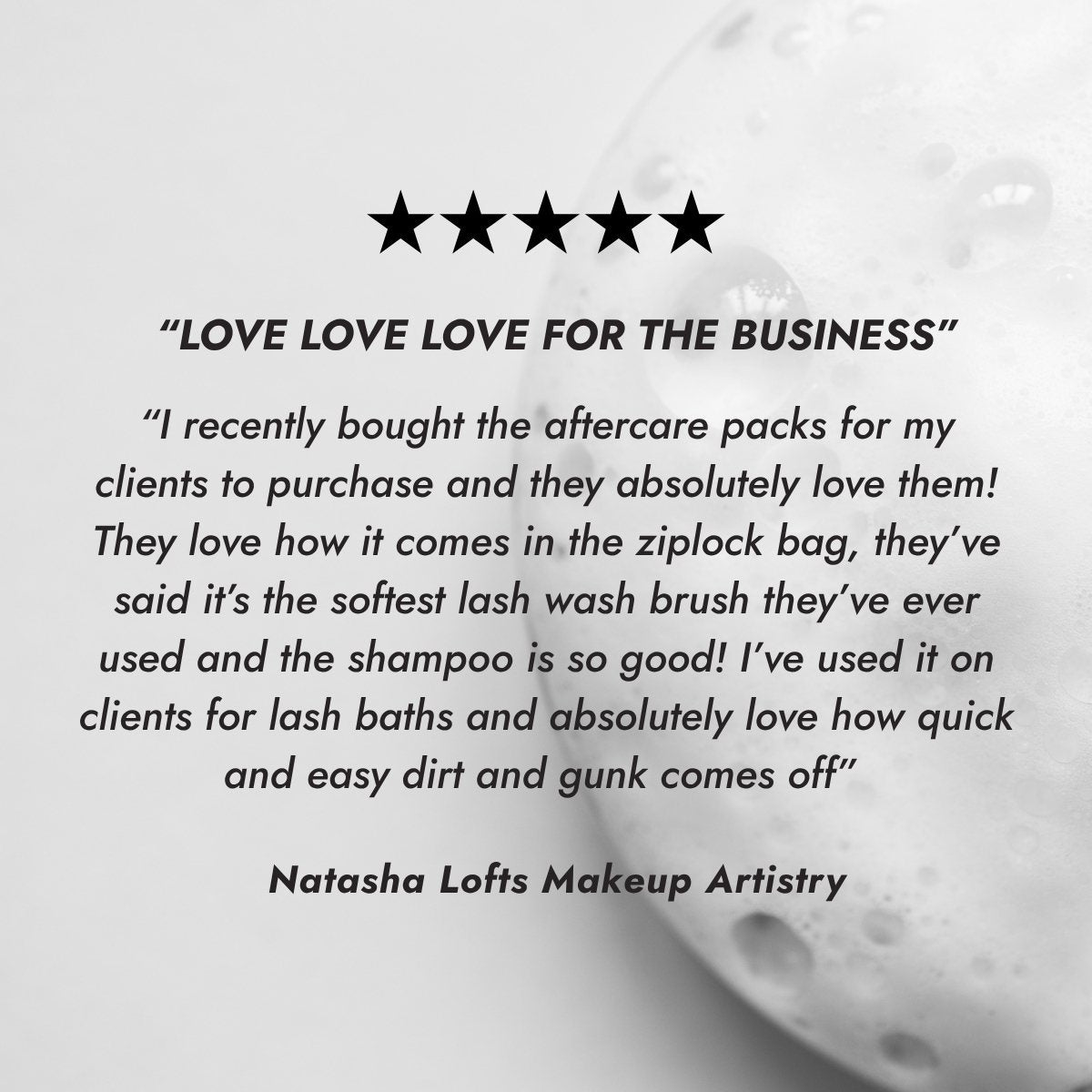 White Label Lash Aftercare Kits Customer Review