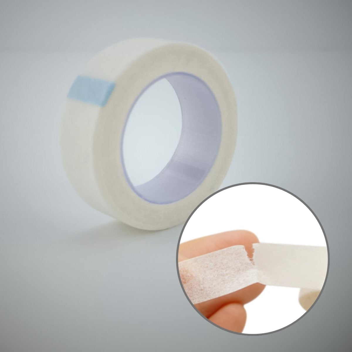 White Non-Woven Lash Tape Close Up