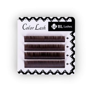 BL Coloured Lashes Front On - Dark Brown