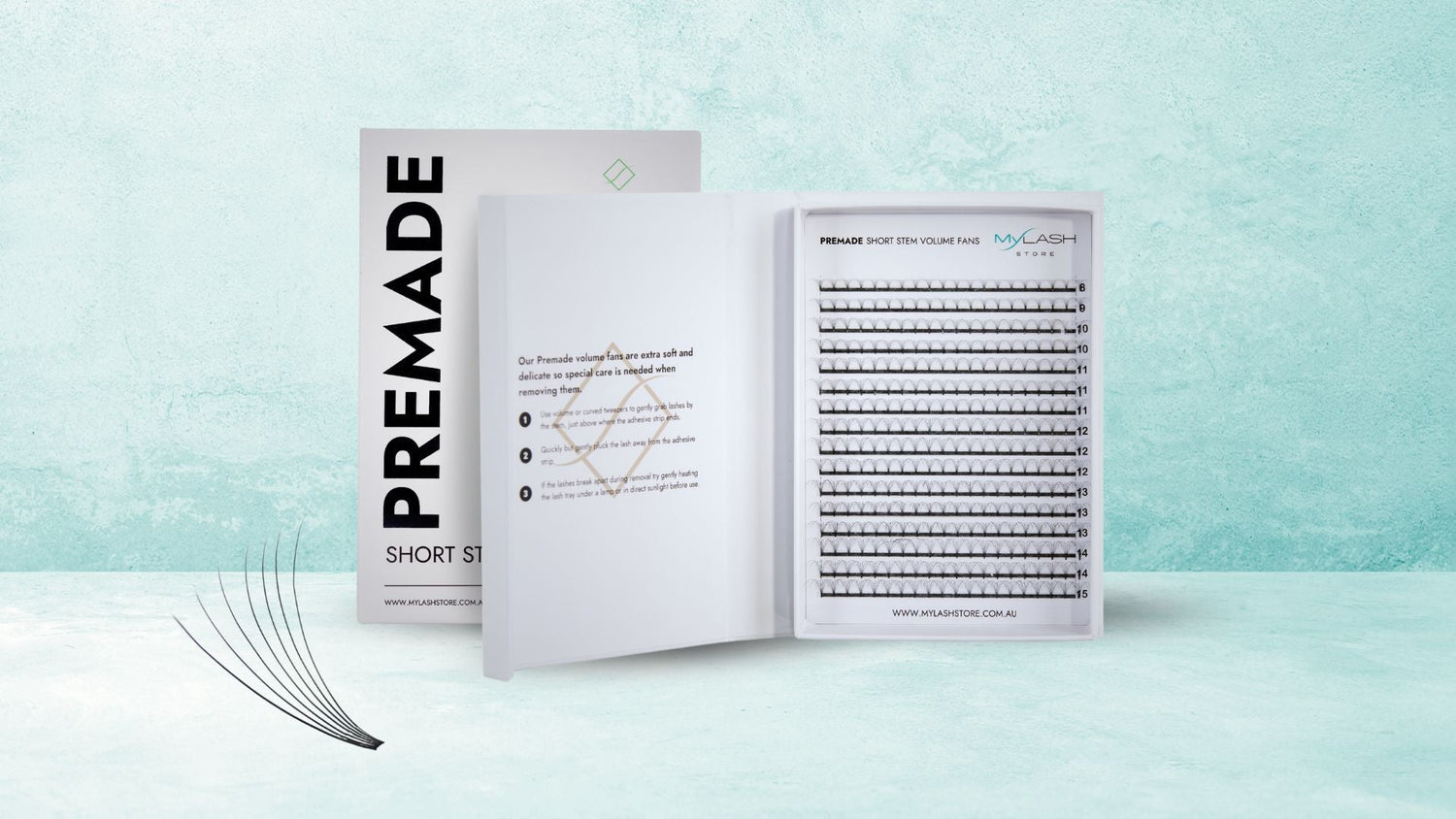 Short Stem Premade Volume Fan Lashes Collection