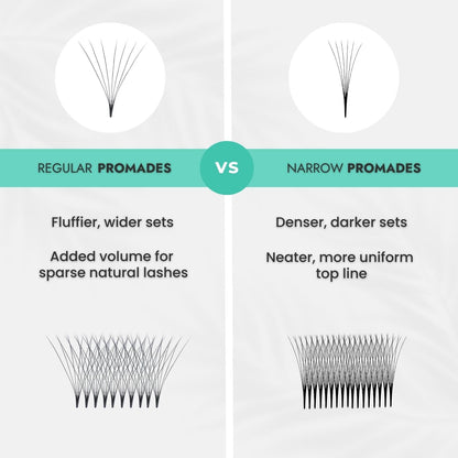 Narrow Promade Volume Fans vs Regular Promade Fans - What&