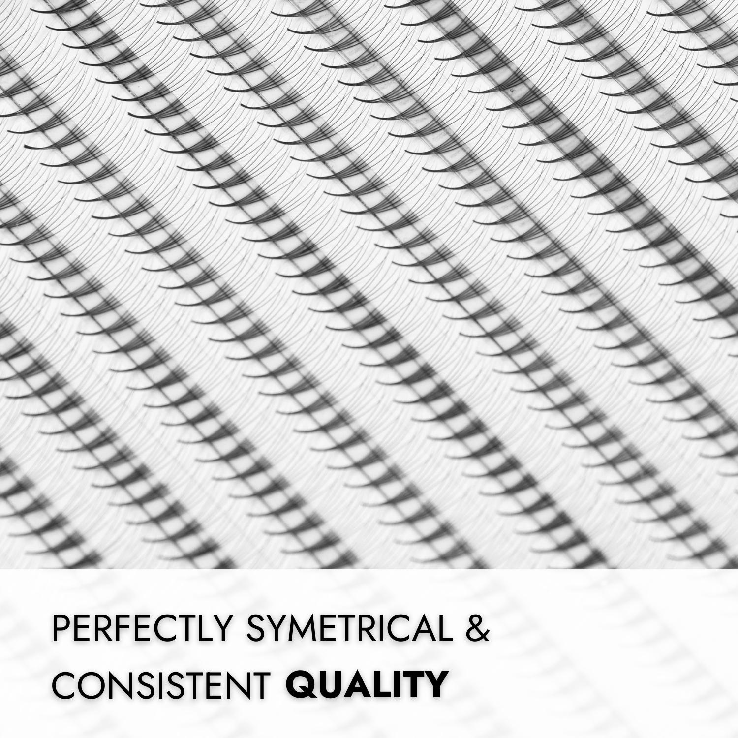 Narrow Promade Volume Fans - Consistent Curl & Symetry