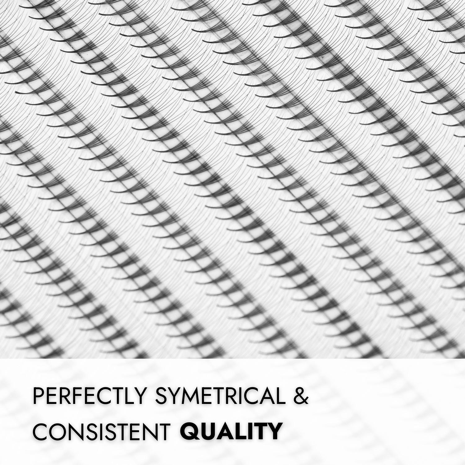 Narrow Promade Volume Fans - Consistent Curl &amp; Symetry