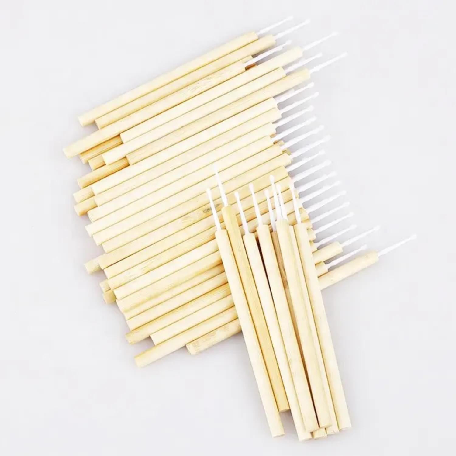 Bamboo Micro Applicator Brushes - 50pcs