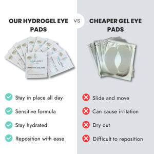Hydrogel Eye Pad Comparison Chart