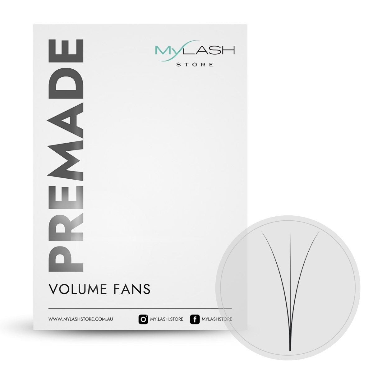 3D Long Stem Premade Fans