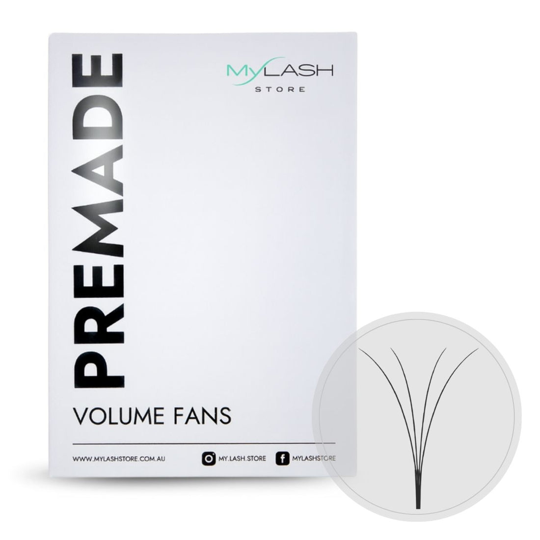 4D Long Stem Premade Fans