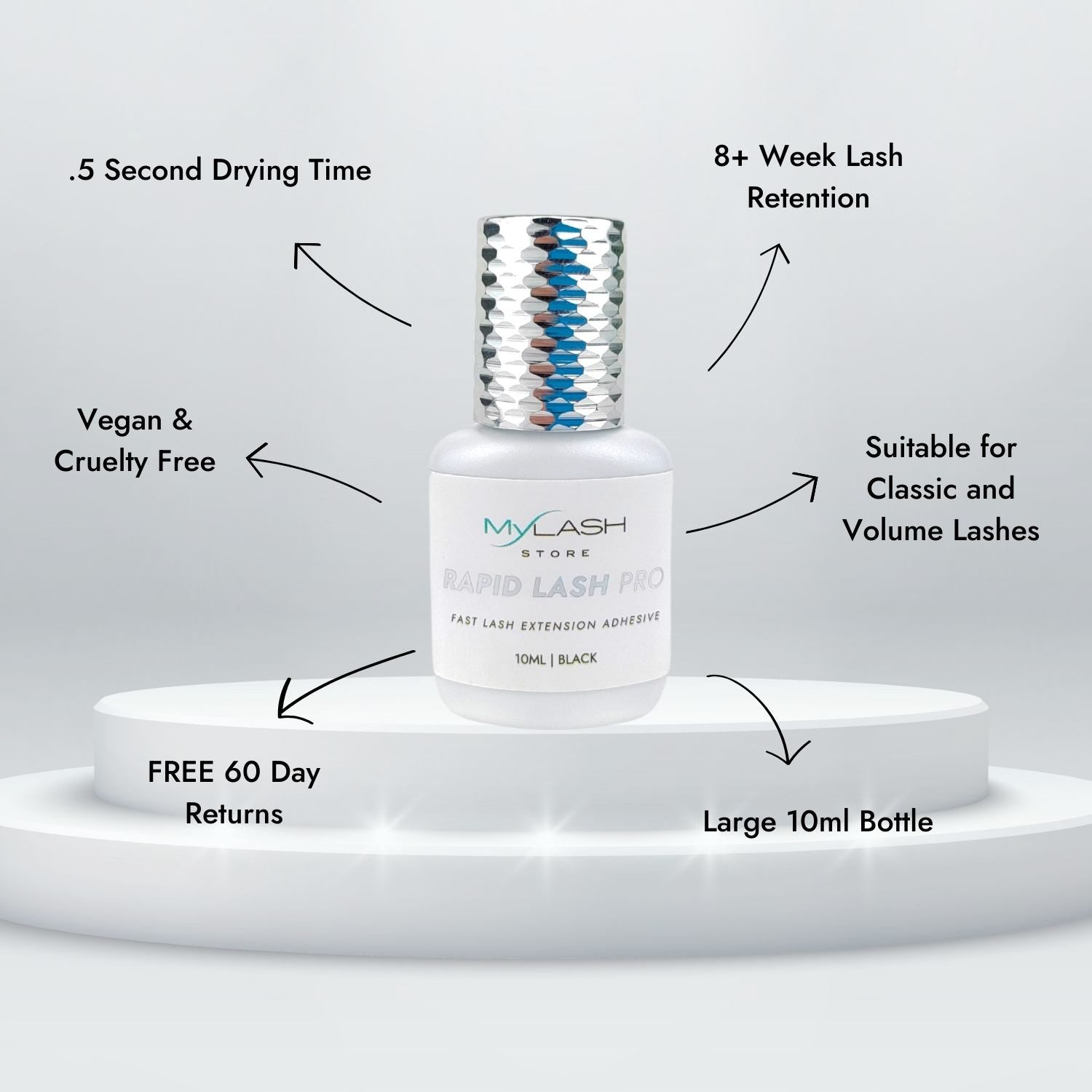 Rapid Lash Pro - Eyelash Extension Adhesive Glue - Benefits