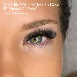 Created With My Lash Store 5D Promade Fans