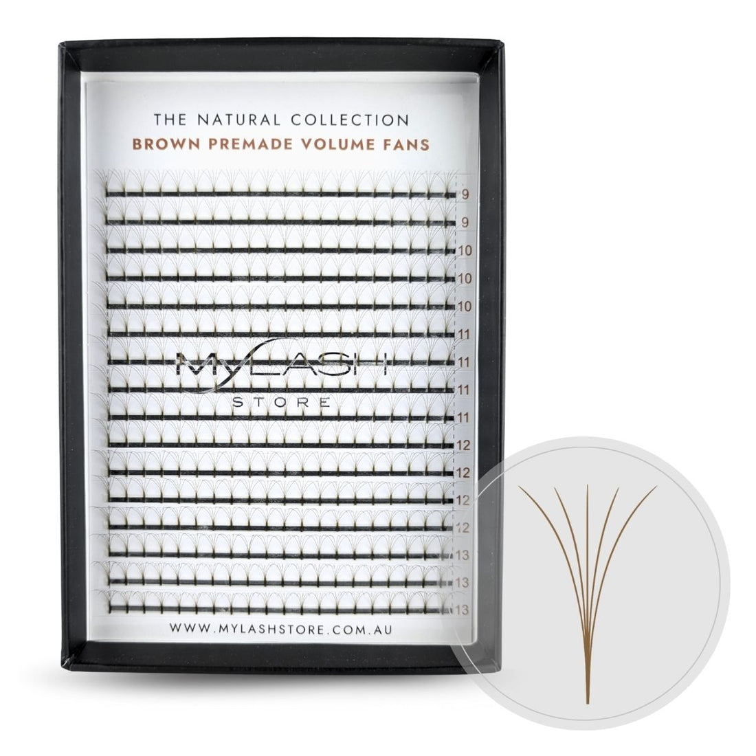 5D Brown Premade Fans