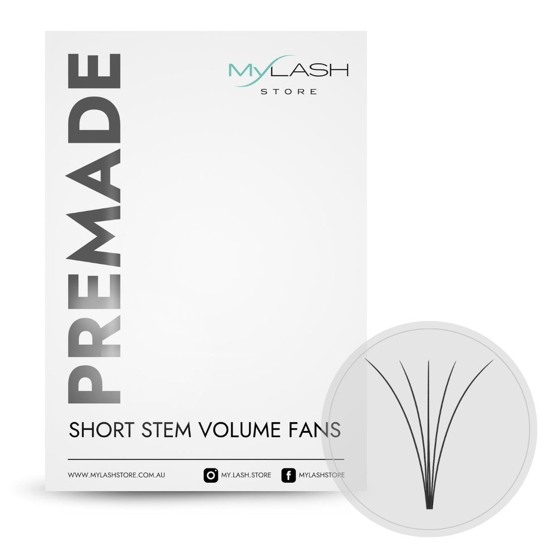 5D Short Stem Premade Volume Fans