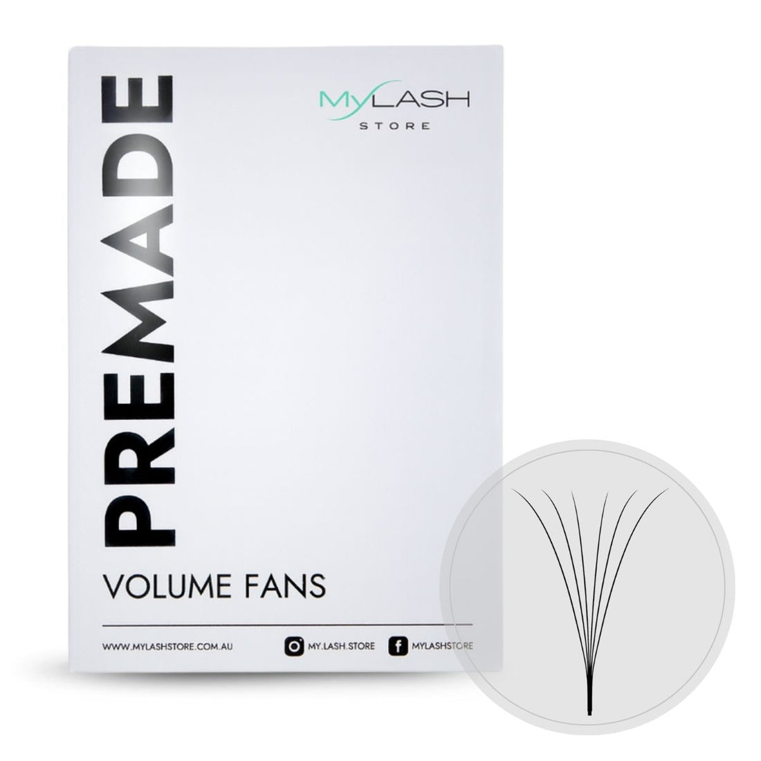6D Long Stem Premade Fans