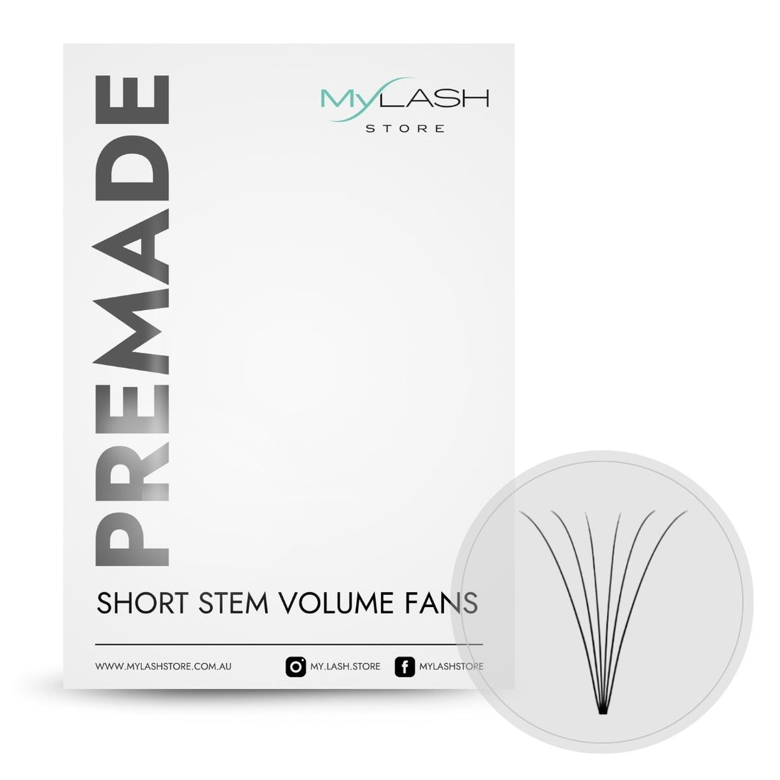 6D Short Stem Premade Volume Fans