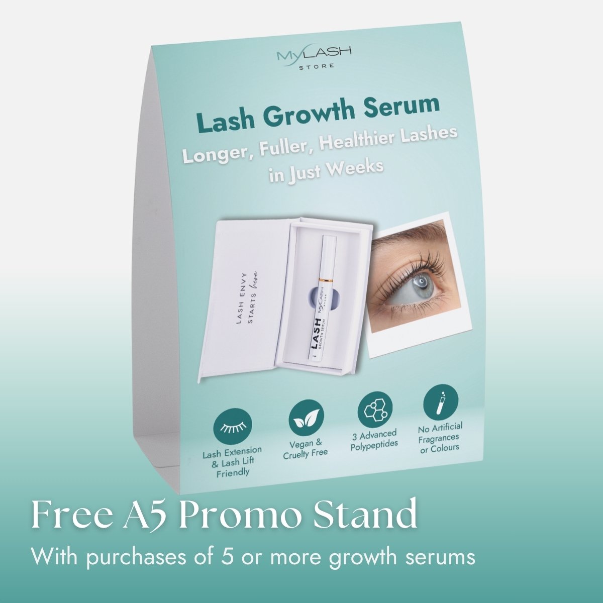 Lash Growth Serum Promo Stand