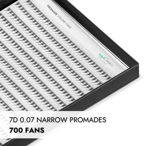 7D Narrow Promade Volume Fans - 700 Fans