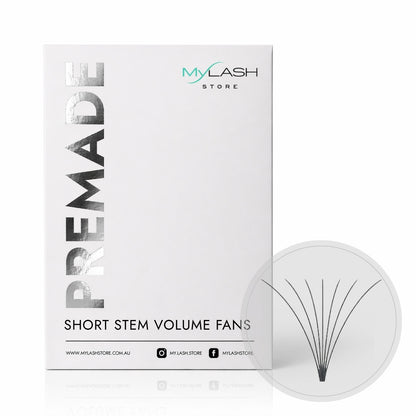 7D Short Stem Premade Volume Fans